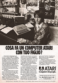 inserzione Atari 400 1982