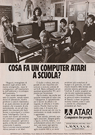 inserzione Atari 400 1982