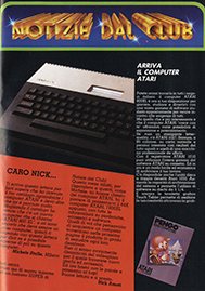 inserzione Atari 800XL 1985