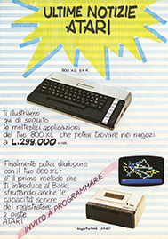 inserzione Atari 800XL e accessori 1985