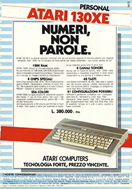 inserzione Atari 130XE 1985
