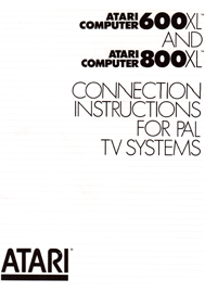 Atari 600XL e 800XL Istruzioni di collegamento