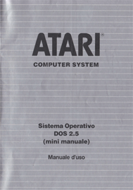 Atari Sistema Operativo DOS 2.5 (mini manuale)